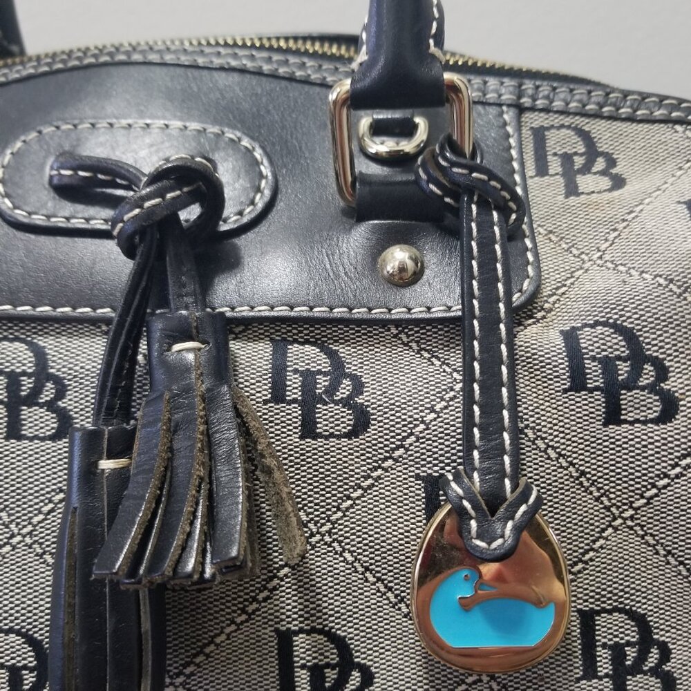 Sale! Classic Dooney & Bourke Vintage Domed Tassel Mini Satchel - Picture 7 of 10